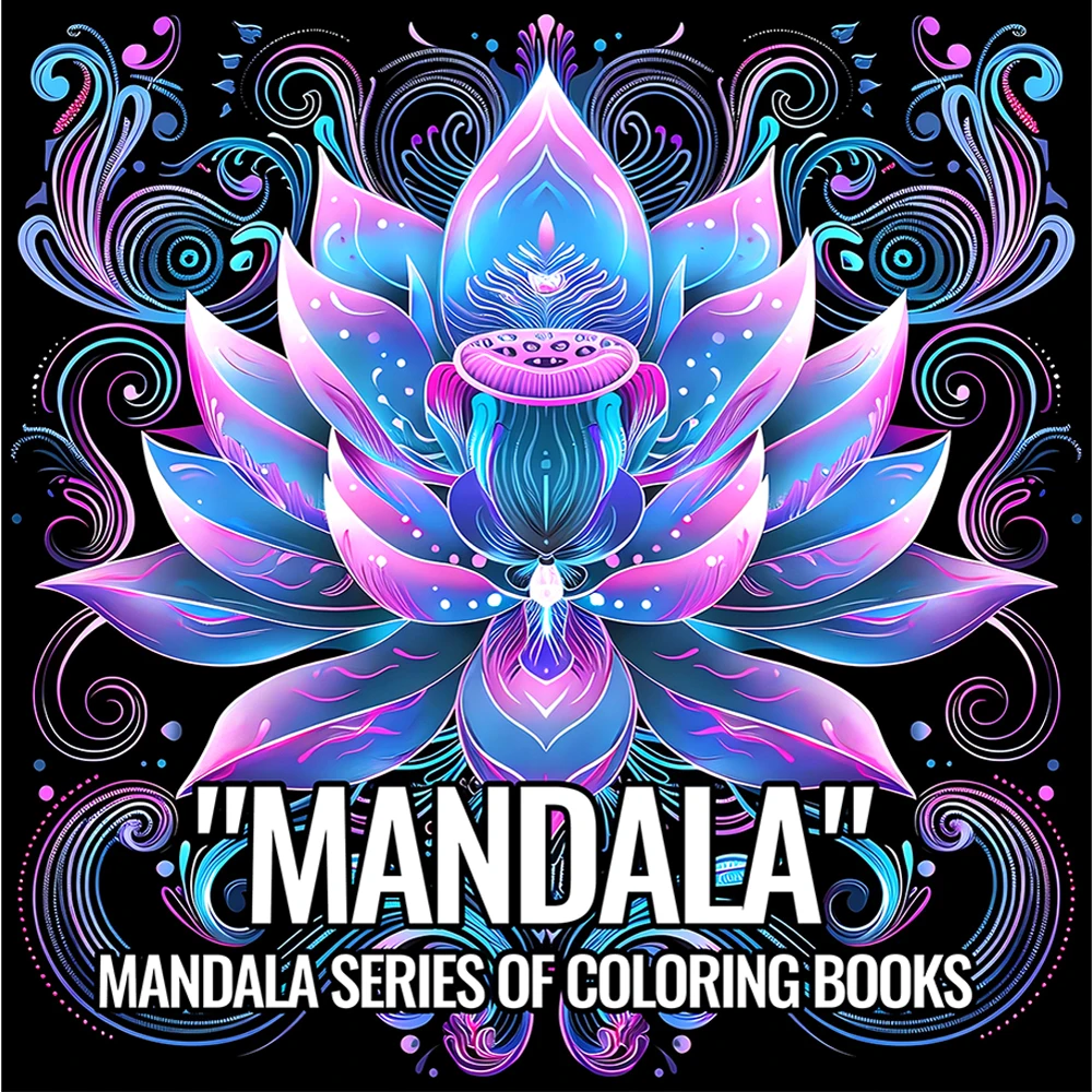 MANDALA-SERIE Malbuch für Erwachsene mit Kühnen, Einfachen MANDALA-Mustern Entspannungs-DIY-Mal- und Zeichenbücher Image
