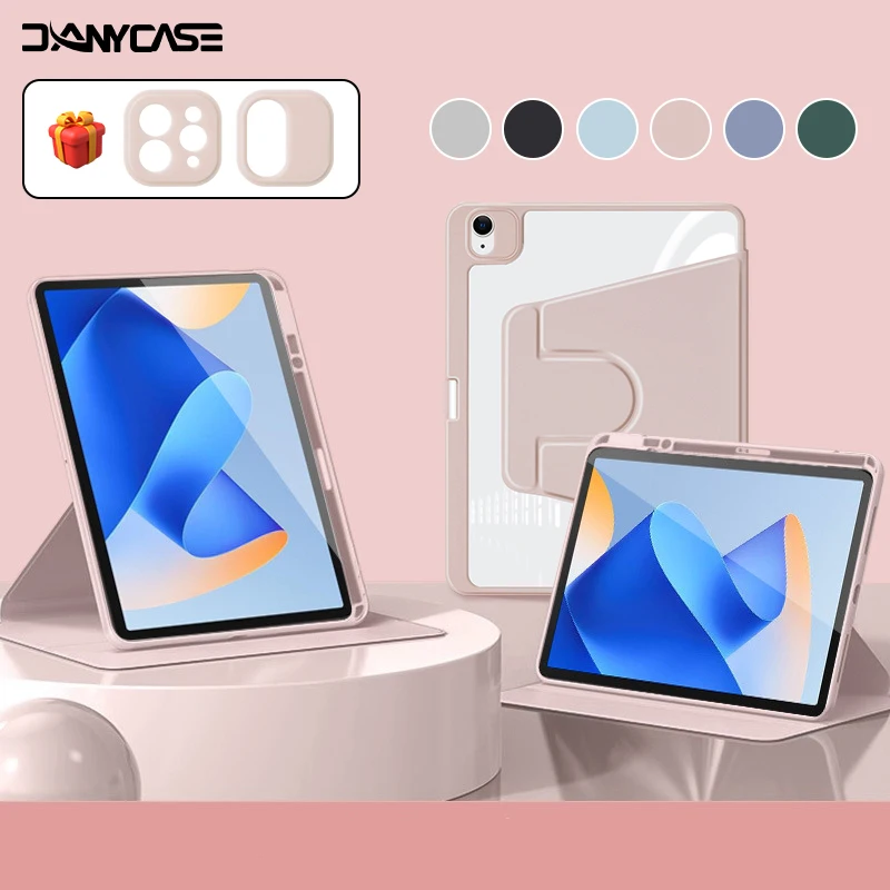 360 ° Rotationshülle für iPad Air 11 M2 Hülle für Air 5/4 iPad 10. Generation 10,9 Zoll Mini 6 7/8/9th 10,2 Zoll Pro 11 12,9 13 Tablet-Abdeckung Image