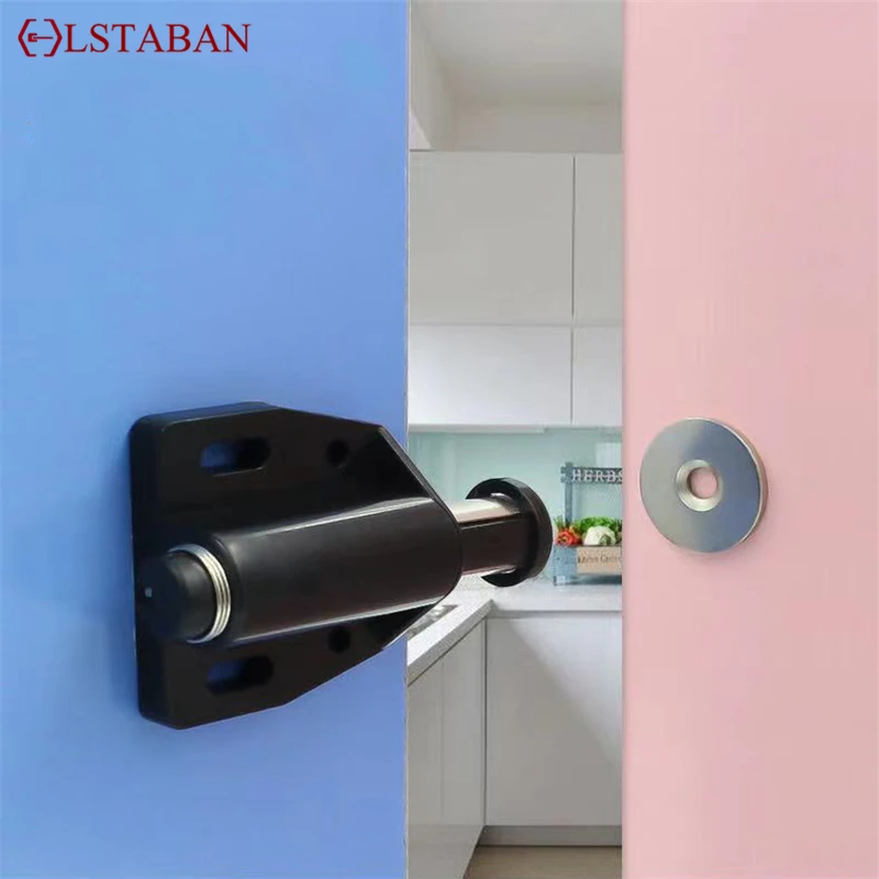 LSTABAN Magnetverschluss-türschließer Push-to-open-magnet-schranktür Verschluss Für Kleiderschrank Schrank Küchenmöbel Hardware-knauf Image
