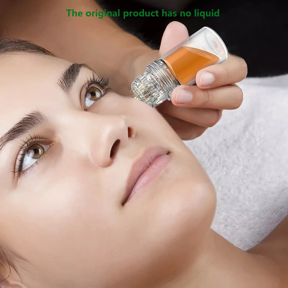 20Pin Goldene Nadel Titan Microneedling Stempel Pin Serum Applikator Hautpflege Therapie Wiederverwendbare Micro Nadel Image
