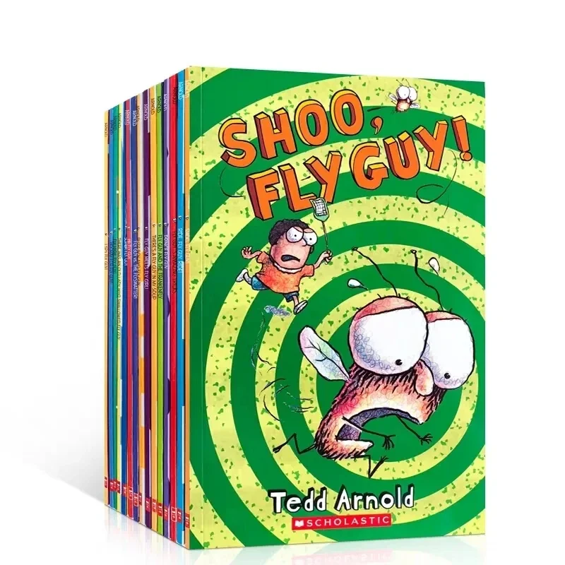 15 Bücher Englisch Usborne Bücher für Kinder Kinder Bilderbücher Baby Famous Story The Fly Guy Serie Lustiges Lesegeschichtenbuch