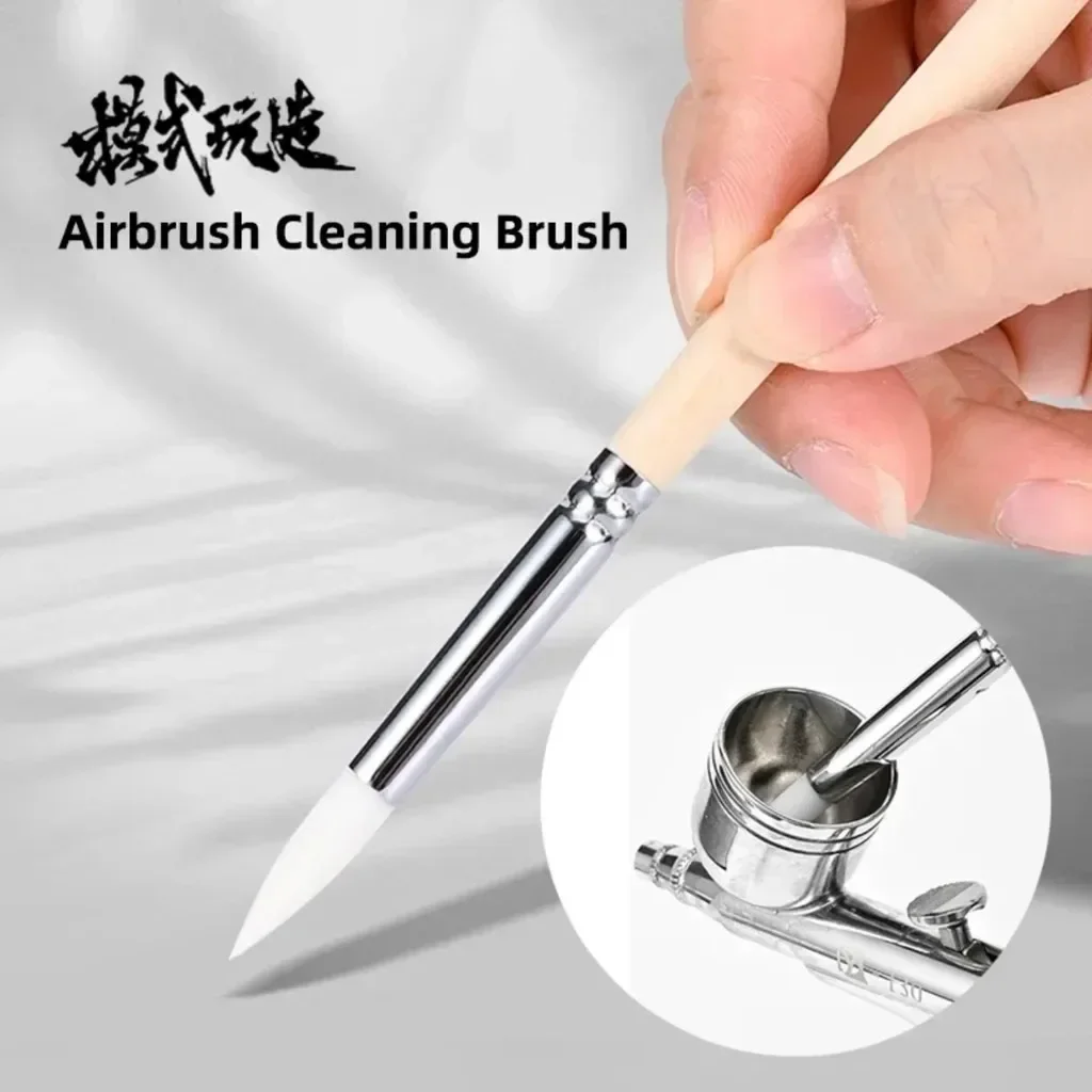 Hobby Modellbau DIY Zubehör Werkzeug Airbrush Reinigungsbürste Quick Clean Korrosionsbeständigkeit MS138 MoShi Airbrush Pistole Image
