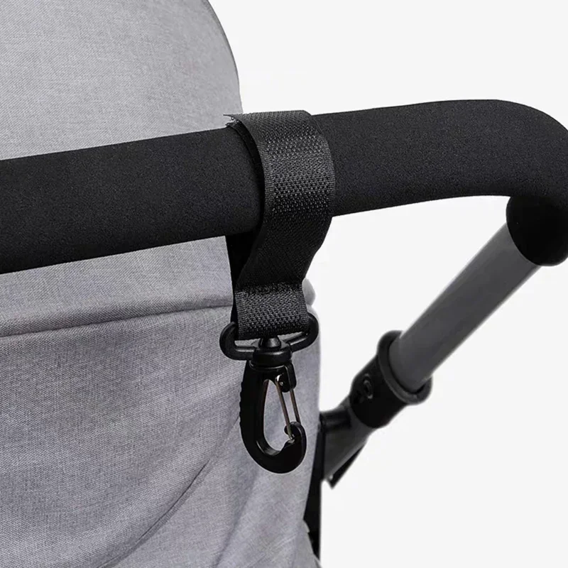 2/5 Stück Kinderwagen-Haken Schnallen-Clip aus Aluminiumlegierung Karabiner Wagen-Organizer Wickeltasche Einkaufs-Kinderwagenhaken Schnalle Kinderwagen-Aufhänger Image