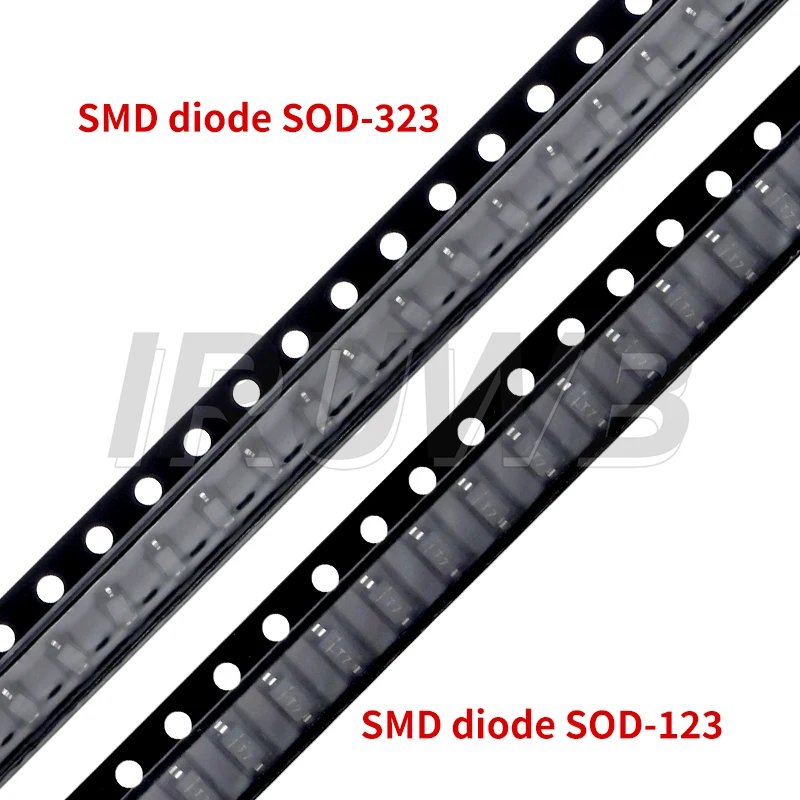 100 Stück Schottky-Dioden SMD-Diode 0805 SOD-123 1N5819 1N4007 1N4148 SOD123 SOD-323 1206 1N4148WS 1N5819WS B5819WS SOD323 Image