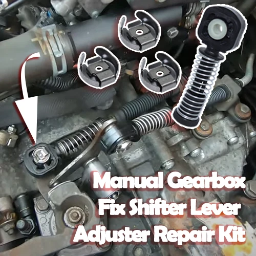 Reparatur satz für Schalt hebel versteller mit manuellem Getriebe, Bowden-Gangwahl kabel, Kabelst ecker, Schalt gestänge, End verriegelung scheibe Image