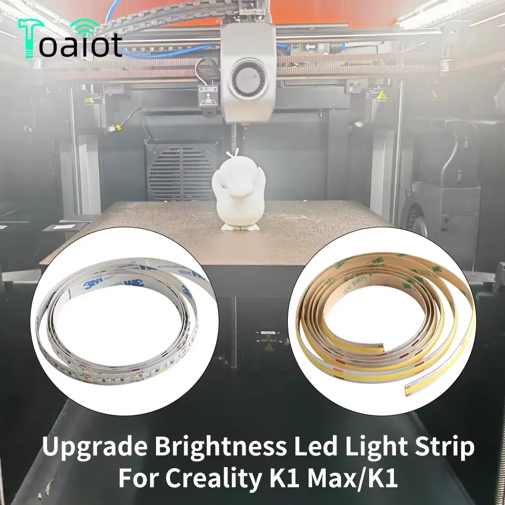 Für Creality K1 K1max Verbesserte LED-Lichtleiste 24 V Beleuchtungslampe Superhelle Lichtleiste für K1 K1max 3D-Drucker Image