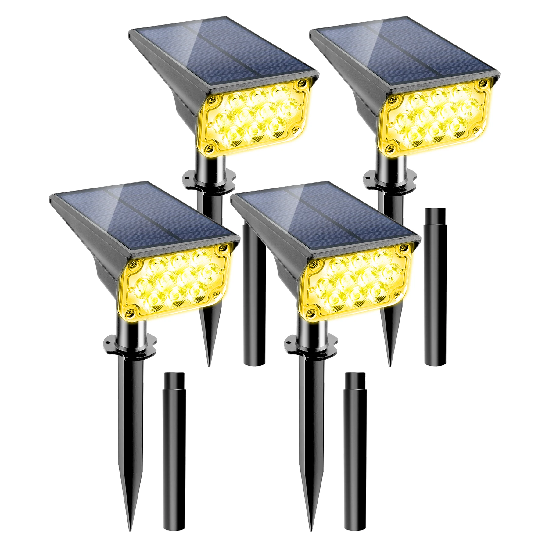 TSUN 1pc Solar Licht Outdoor 3000K/6000k/RGB Solar Garten Licht IP65 Solar Scheinwerfer für Landschaft Pfad Solar Wand Licht