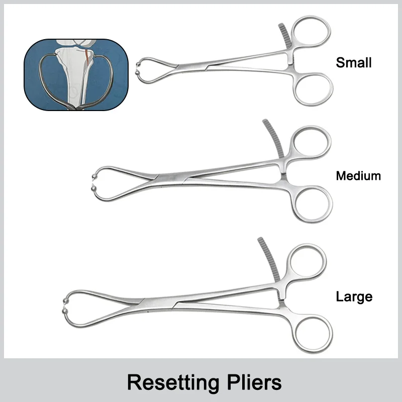 Veterinärorthopädische Pinzette Reduzierzange mit Kugelköpfen Edelstahlmaterial Orthopädisches chirurgisches Instrument Image