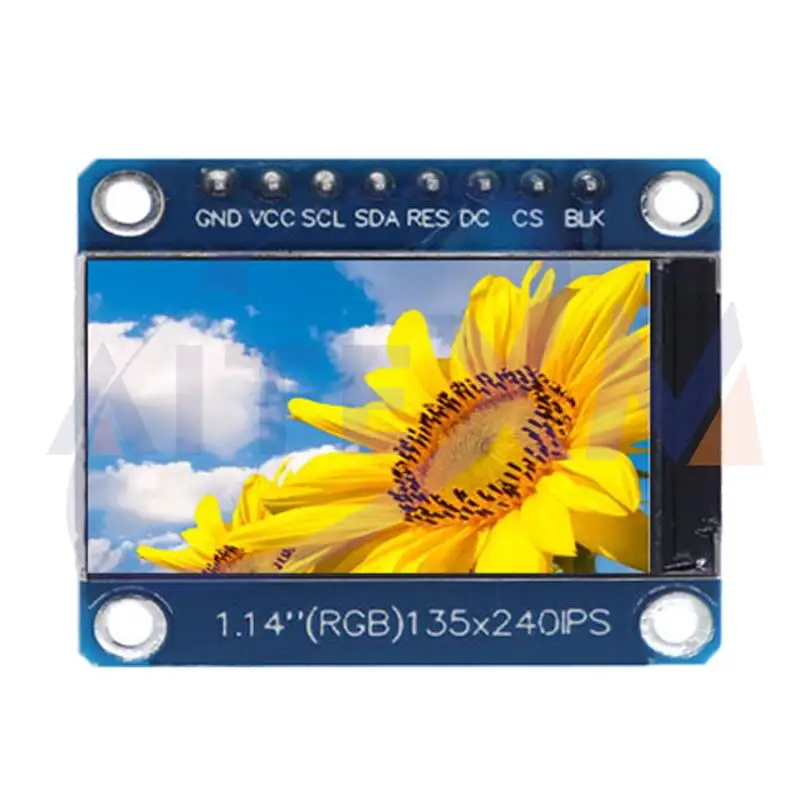 AITEXM 1,14 Zoll IPS OLED Display Modul LCD Bildschirm 135*240 RGB TFT für Arduino ST7789 LCD Board SPI Voll Farbe HD OLED 8pin DIY Image