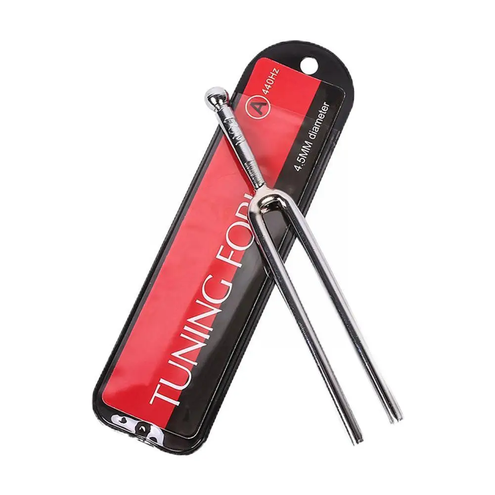 Stimmgabel Tunable 440Hz A Ton Stahl Tuning Musikinstrument Für Violine Gitarre Tuner 120mm Tuner Gabel P4W7 Image