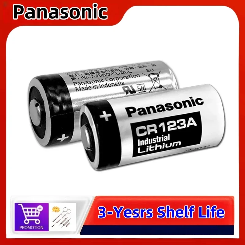 2PCS 10PCS Original Panasonic 123 Lithium 3V Arlo Kamera Batterie CR123A CR17345 DL123A EL123A 123A Image