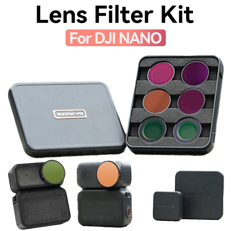 Für DJI OSMO Nano ND Objektiv Filter Set Sport Kamera CPL/MCUV/ND/NDPL8/16/32/64 Schutz Filter Zubehör Kit Image