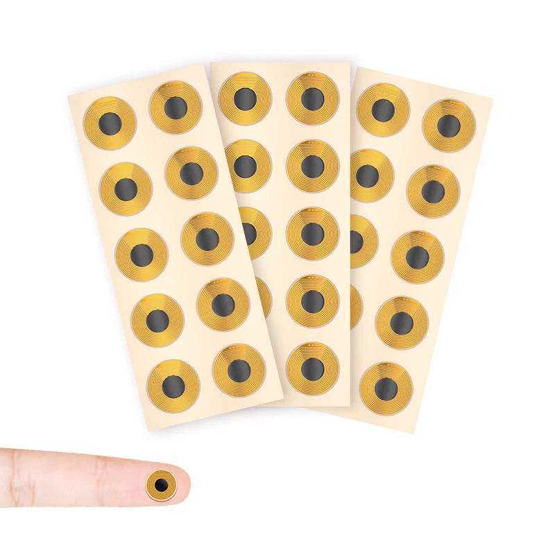 13,56 MHz Ntag213 FPC-Etikett/Tag 144 Bytes programmierbarer Chip Mini NFC-Tag-Aufkleber RFID-Zutrittskontrollsystem [Durchmesser 10 mm] Image