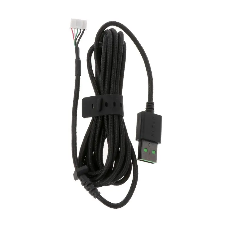 2022 neue Durable Nylon Geflochtene Linie USB Maus Kabel Ersatz Draht Für Razer DeathAdder Elite Wired Gaming Maus Image