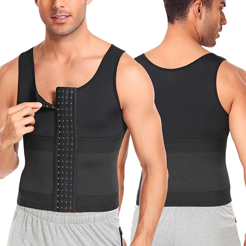 Be-In-Shape Männer Abnehmen Body Shaper Taille Trainer Weste Bauch Kontrolle Shapewear Kompression Shirts Bauch Schlank Korsett Unterwäsche Image