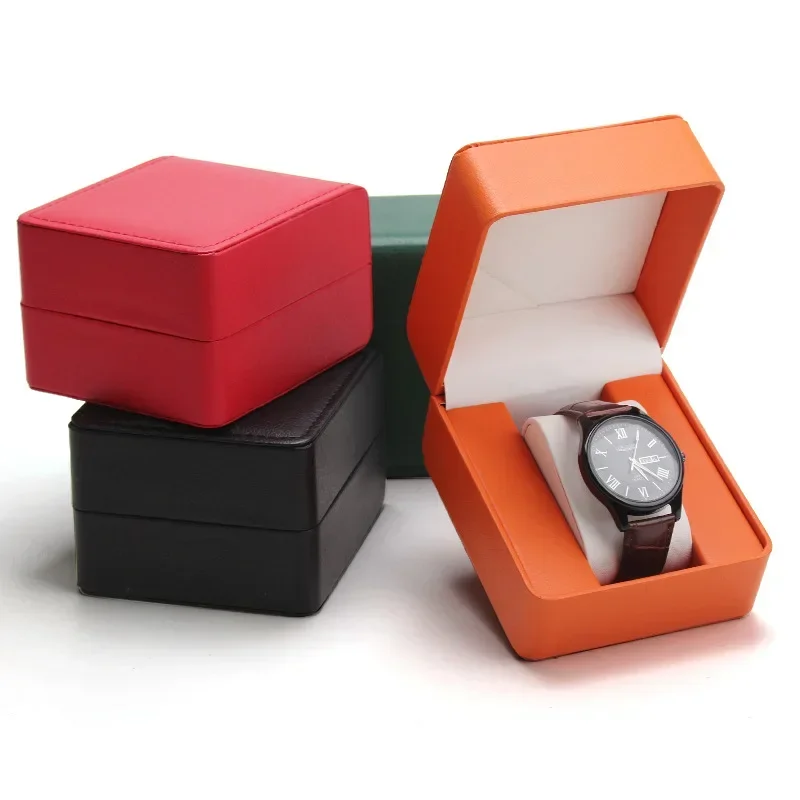 Uhr Lagerung Box PU Einzelne Uhr Vitrine Armbanduhr Uhr Halter Reise Schmuck Uhr Organizer Für Männer Geschenk