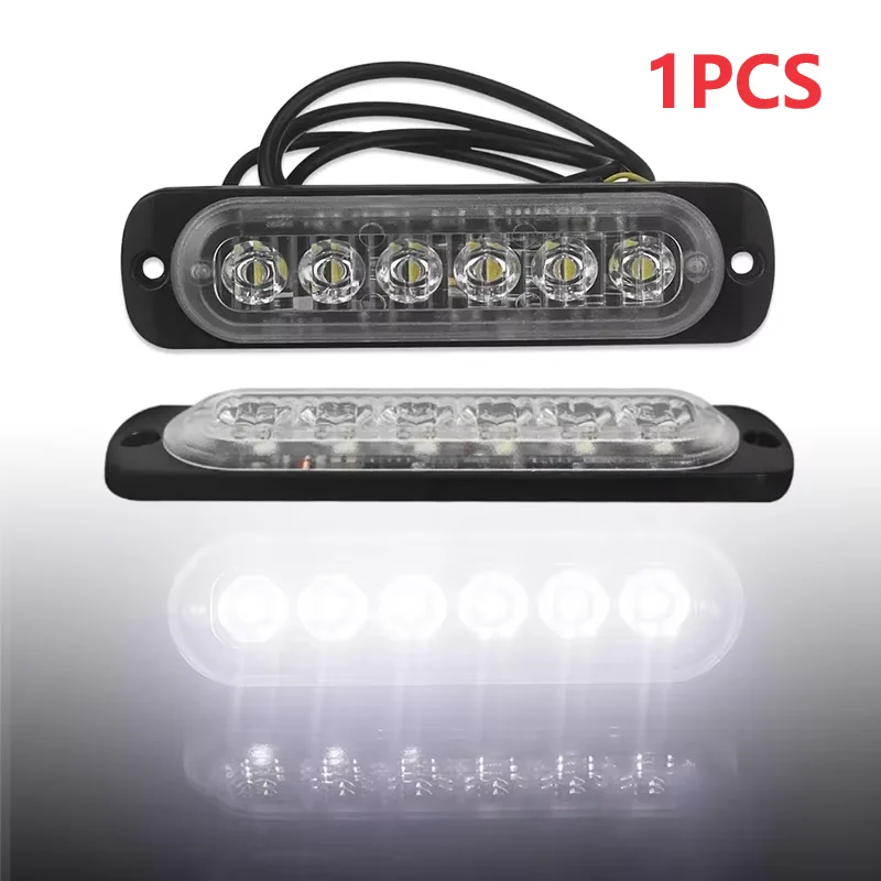 12V-24V Nebelscheinwerfer LED-Arbeitsleuchte Flutlicht Offroad-Auto Außenbeleuchtung Weiß 6 SMD LED-Anzeigeleuchte Rückleuchten