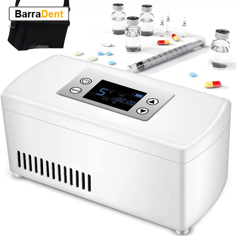 Tragbarer Insulin-Kühler, gekühlte Box, 2–18 Grad, Medikamentenkühler, Kühlschrank-Behälter für Reisen, Outdoor, Haushalt Image