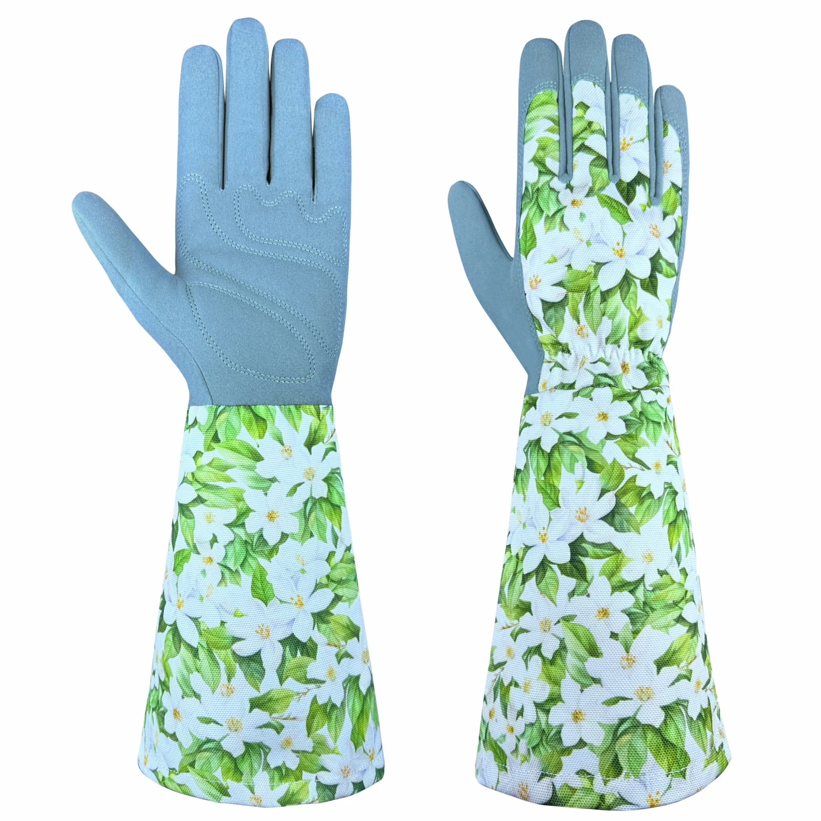 Langärmlige, dornensichere Gartenhandschuhe, verstärkte Finger und Ärmel zum Rosenschnitt, Pflanzen, Jäten – langlebige Gartenhandschuhe Image