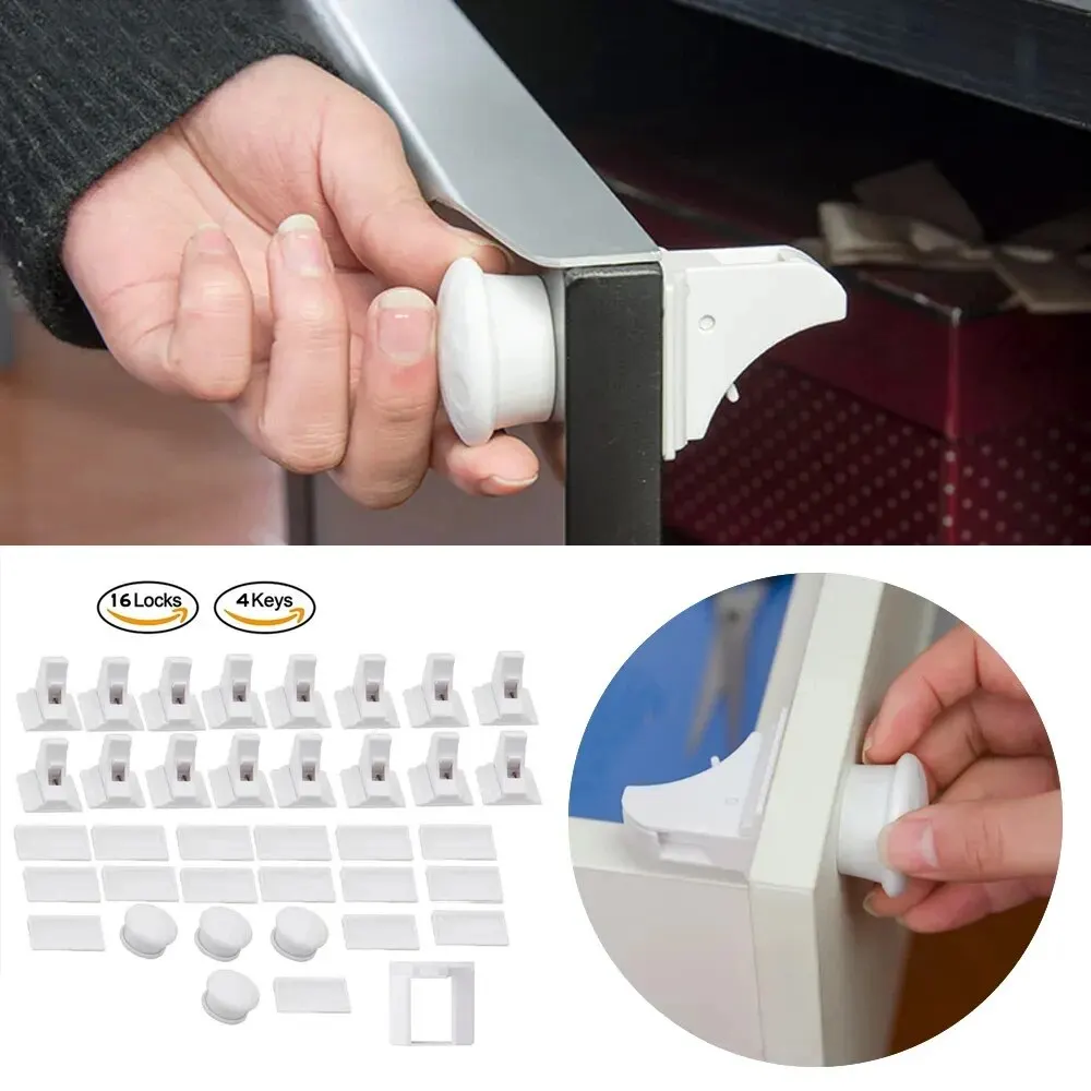 Baby Sicherheits schloss unsichtbares Schloss Kinder Sicherheits schublade Riegel Schrank tür magnetische Kinder sicherung Schloss Begrenzer Kinderschutz Image