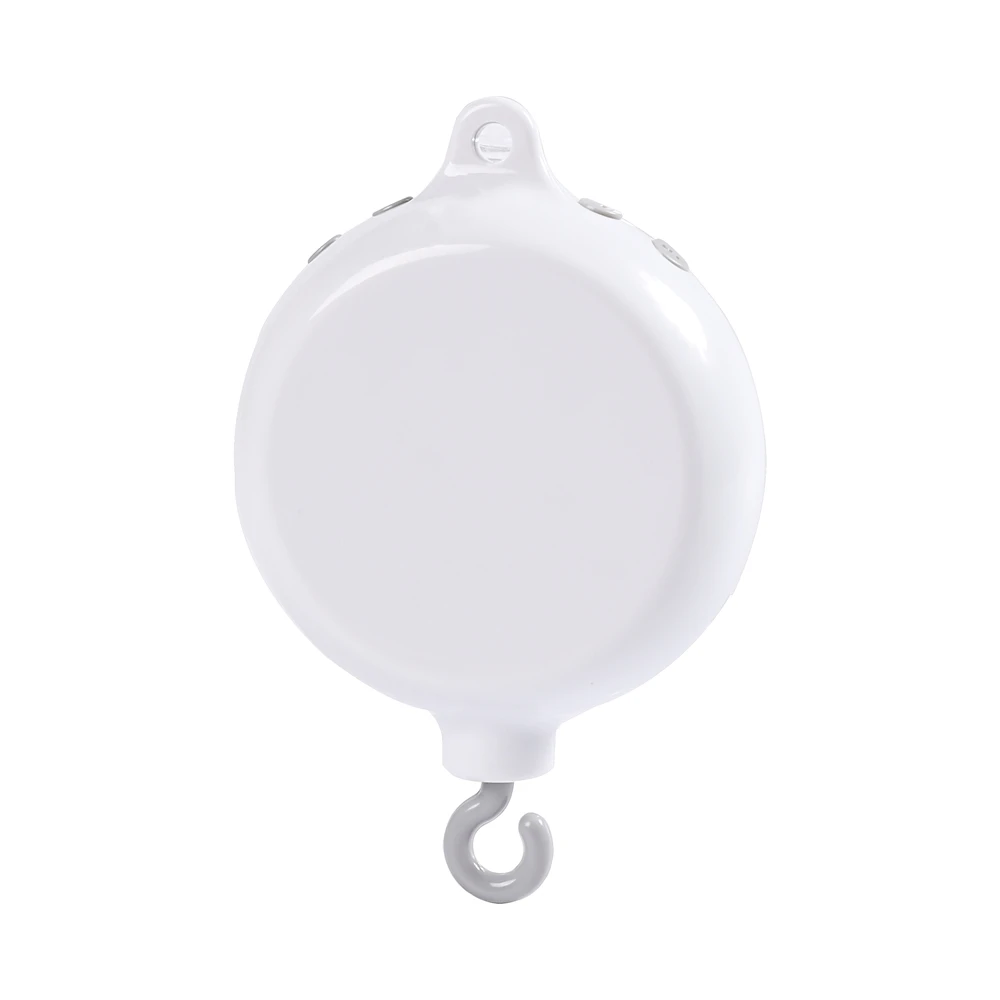 Baby Rassel Spielzeug 0-12 Monate Weiß Dreh Mobile Auf Dem Bett Neugeborenen Spieluhr Bett Glocke Spielzeug Halter Halterung Bluetooth/Fernbedienung Box Image