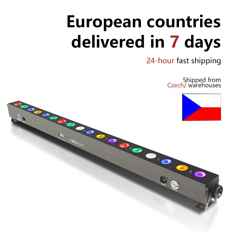 2-10 stücke DMX18x12W LED RGBW/RGBWAUV Led Wand Waschen Licht Led Bar DMX linie Bar Waschen Bühne Licht Party Hochzeit Veranstaltungen Beleuchtung Image