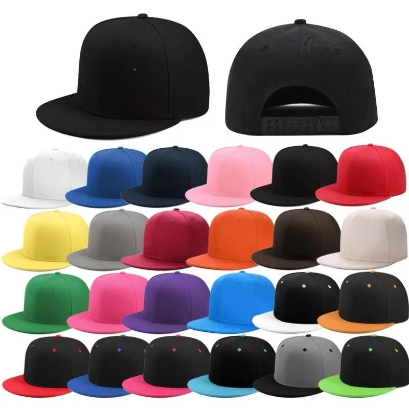 Neue Heiße Verkauf Kappe Plain Snapback Hut Hohe Qualität Erwachsene Hip Hop Baseball Kappe Männer Frauen Outdoor Freizeit Baseball Hut Image