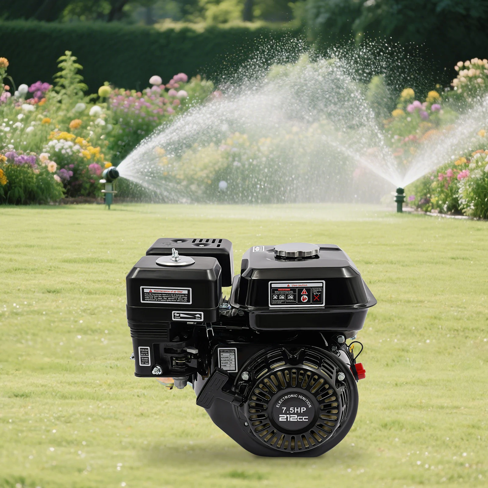 7,5 PS Benzinmotor, 20 mm Welle OHV Pull Start luftgekühlter Benzinmotor für Generator-Wasserpumpe Go-Kart Image