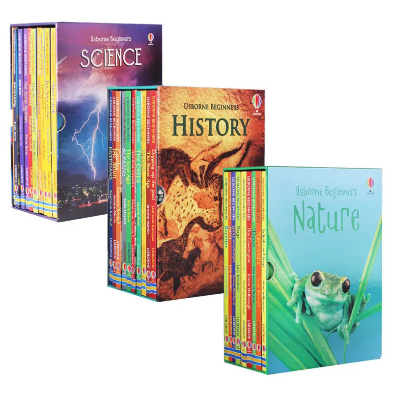 10 bücher/Set taschenbuch Usborne Anfänger Wissenschaft Kinder Interessant Wissenschaft Buch Kinder Studenten Englisch Lesen Bild Buch