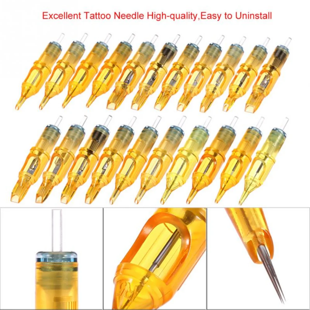 10PCs Einweg Tattoo Patrone Nadeln Tattoo Make-Up 3RL/5RL/7RL/9RL/5M1/7M1/9M1/5RS/7RS/9RS für Microblading Tattoo Maschine Image