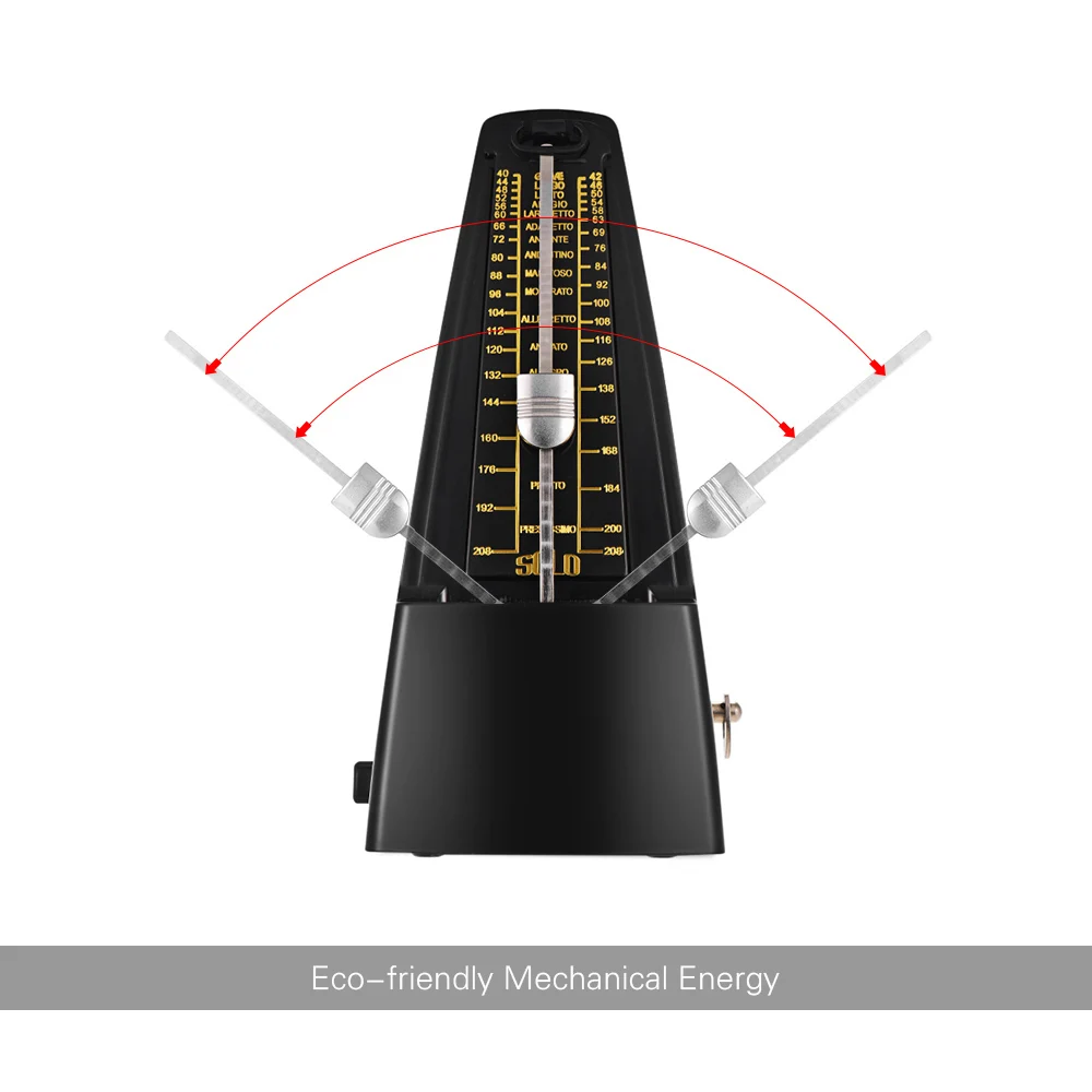 Standard Universal Mechanisches Metronom ABS Material für Gitarre Violine Klavier Bass Trommel Musikinstrument Praxis Werkzeug Image