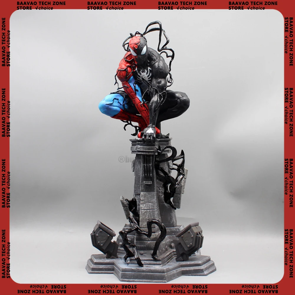 Piderman Venom Symbiote Figur Spider Man Figuren Venom Figur Pvc Desktop Dekoration Statue Modell Puppe Spielzeug Weihnachten Geschenke Image