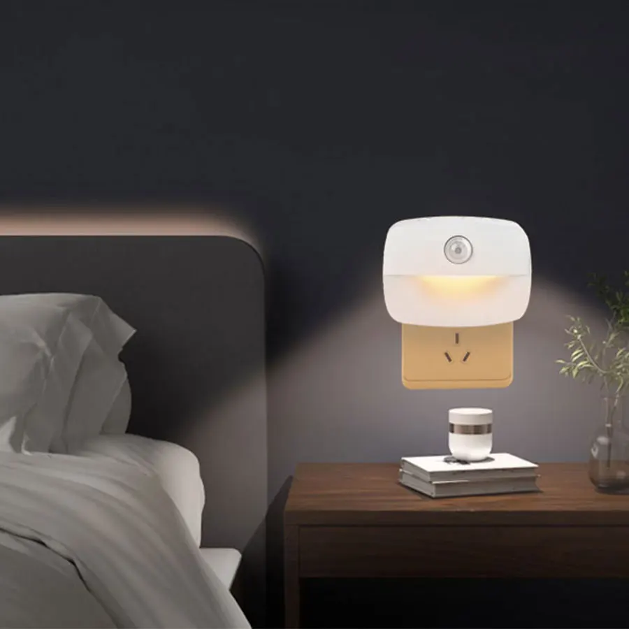 Bewegungs sensor LED Nachtlicht Stecker in Steckdose 3 Farb temperatur Raum Küche WC Flur Mensch Infrarot Induktion Not lampe