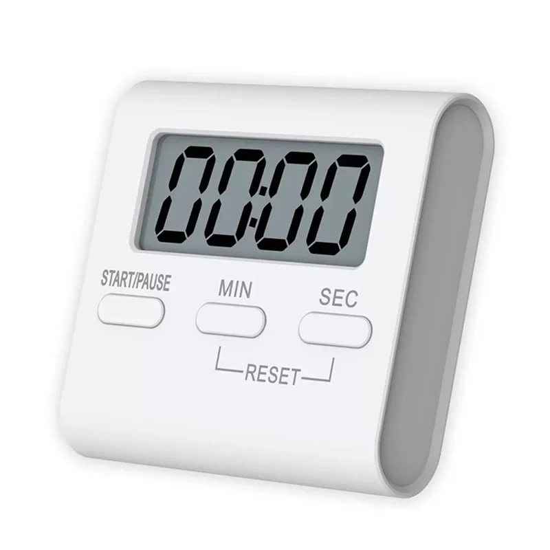 Digitaler Küchentimer, Kochtimer, LCD, digitaler manueller Countdown-Timer, mechanischer digitaler Küchentimer, magnetische Küchenhelfer Image