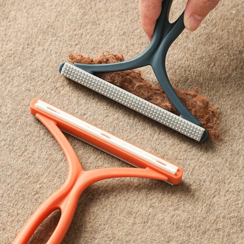 1pc 2in1 Doppelseitige Pet Haarentferner Lint Remover Sauber Werkzeug Rasierer Pullover Reiniger Stoff Rasierer Schaber Für Kleidung teppich