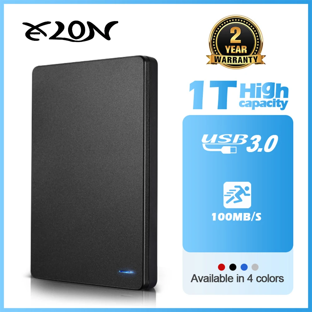 Tragbares externes HD-State-Laufwerk, USB 3.0, externe Hochgeschwindigkeits-Festplatte, Metall, 1 TB, 500 GB, Speichergeräte für Laptop, PC, MacBook, PS4, PS5 Image