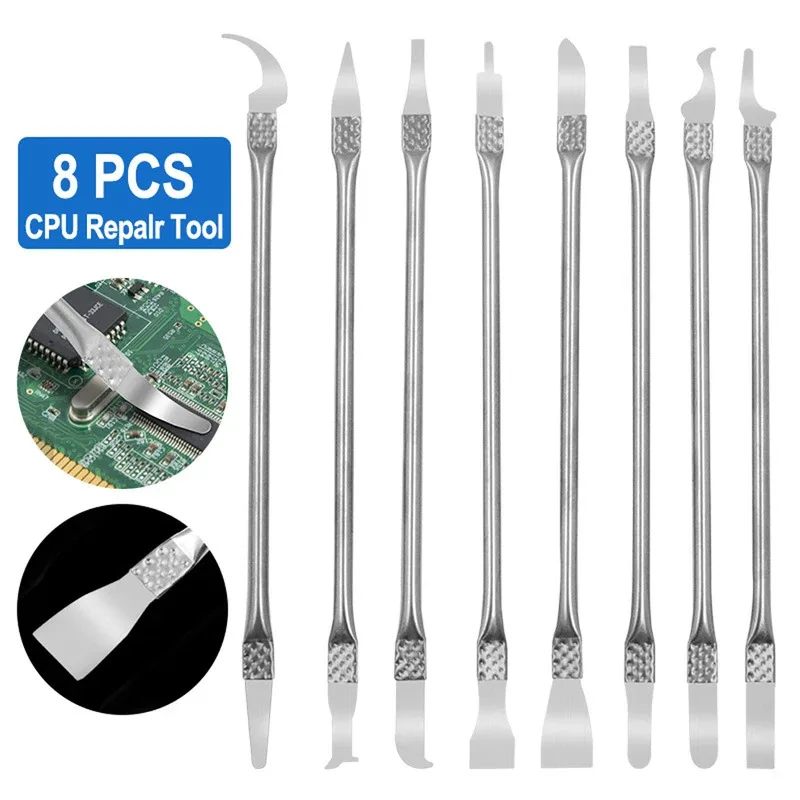 8 Teile/satz Metall Spudger Zerlegen Brecheisen Telefon Reparatur Werkzeuge CPU Chips Hebeln Hohe Präzision Elektronische Wartung Werkzeug Image