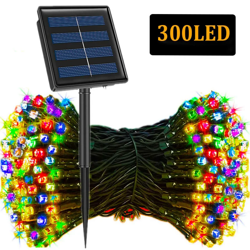 330LED Outdoor Led Solar Lichterketten Fee Licht Solar Powered Girlande Lichter 8 Modus 33 m Garten Hochzeit Dekoration wasserdicht Image