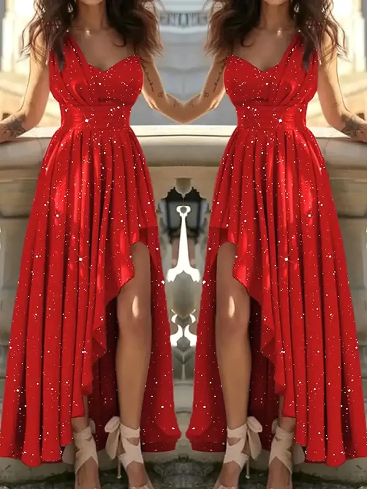 Frauen Abendkleider Sexy Elegante Rote Cocktail Party Chic Gala Abschlussfeier Luxus Formelle Anlässe Brautjungfer Kleid Kleid Kleidung