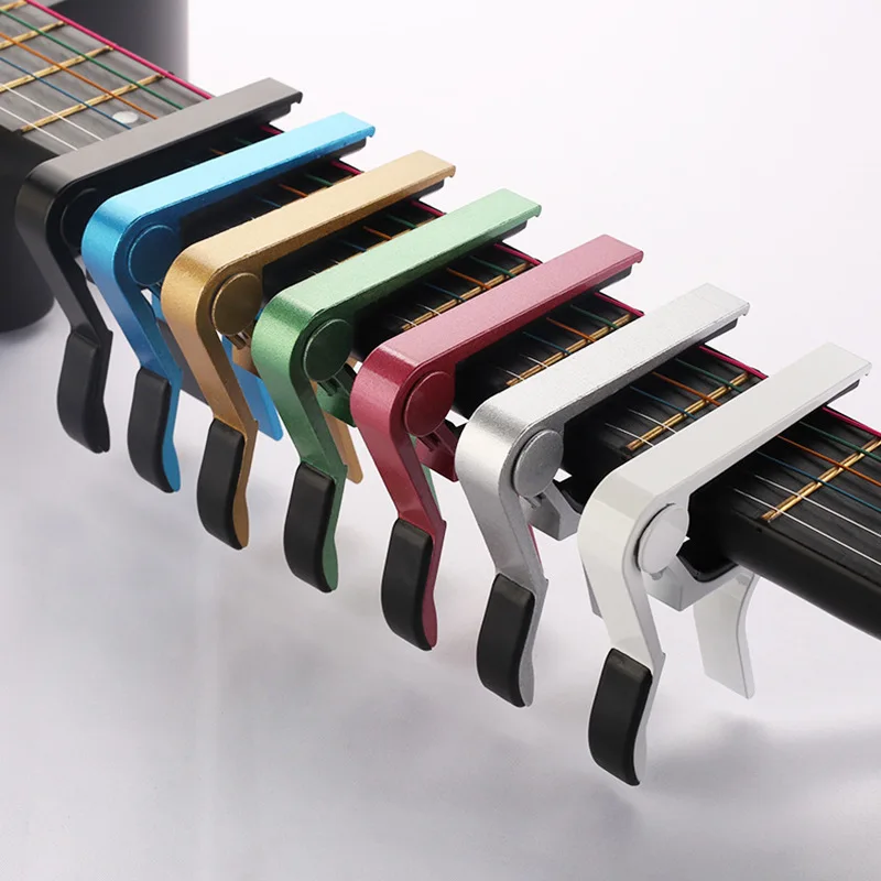 Hohe Qualität Aluminium Legierung Metall Neue Gitarre Capo Ändern Clamp Schlüssel Akustische Klassische Gitarre Capo Für Ton Anpassung Image
