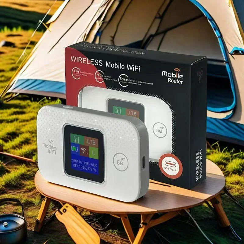 2026 Auto Mobile Wifi Hotspot Mobile WIFI Router 150 Mbps 4G/5G LTE Wireless Router mit Sim Karte Slot Tragbare Tasche MiFi Modem Image
