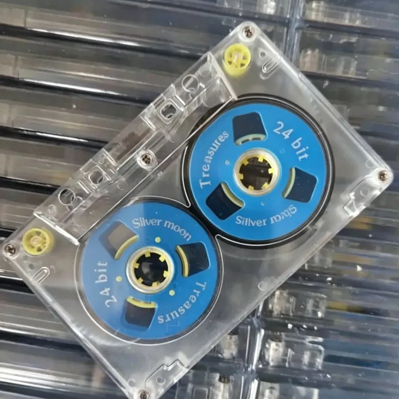 1 Stück Leere Kassette Transparentes Standard-Audioband zum Aufnehmen Ohne Vorab Aufgezeichnete 45-Minuten-Leerkassette Image