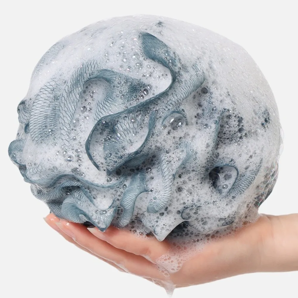 Große Größe Bad Ball Handtuch Dusche Mesh Schäumen Schwamm Körper Peeling Peeling Zurück Pinsel Haut Reiniger Bad Blase Ball Bad Werkzeuge Image