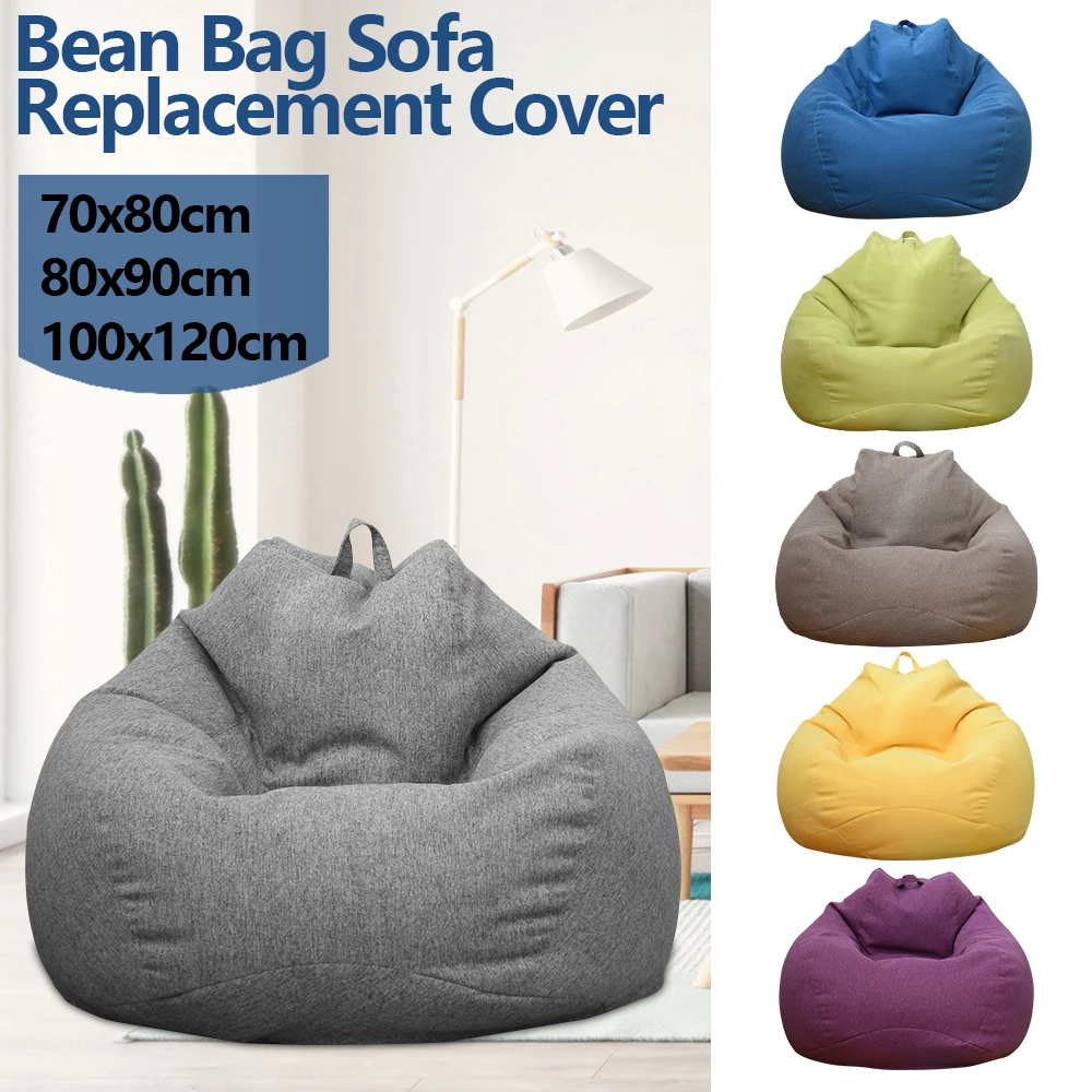 Lazy Sofas Bezug, großer Sitzsackbezug ohne Füllstoff, für Erwachsene, Couch, Wohnzimmer, Schlafzimmer, Zuhause, Tatami-Liege, bequemer Sitzbezug Image
