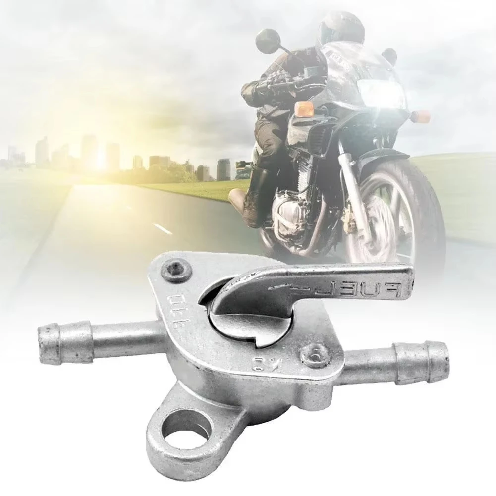 1 Stück Universeller 6mm 55mm Inline-Kraftstoffhahn Ein/Aus-Schalter für Motorrad, Dirt Bike, ATV, Rasenmäher, Benzintank-Ventil-Ersatz Image