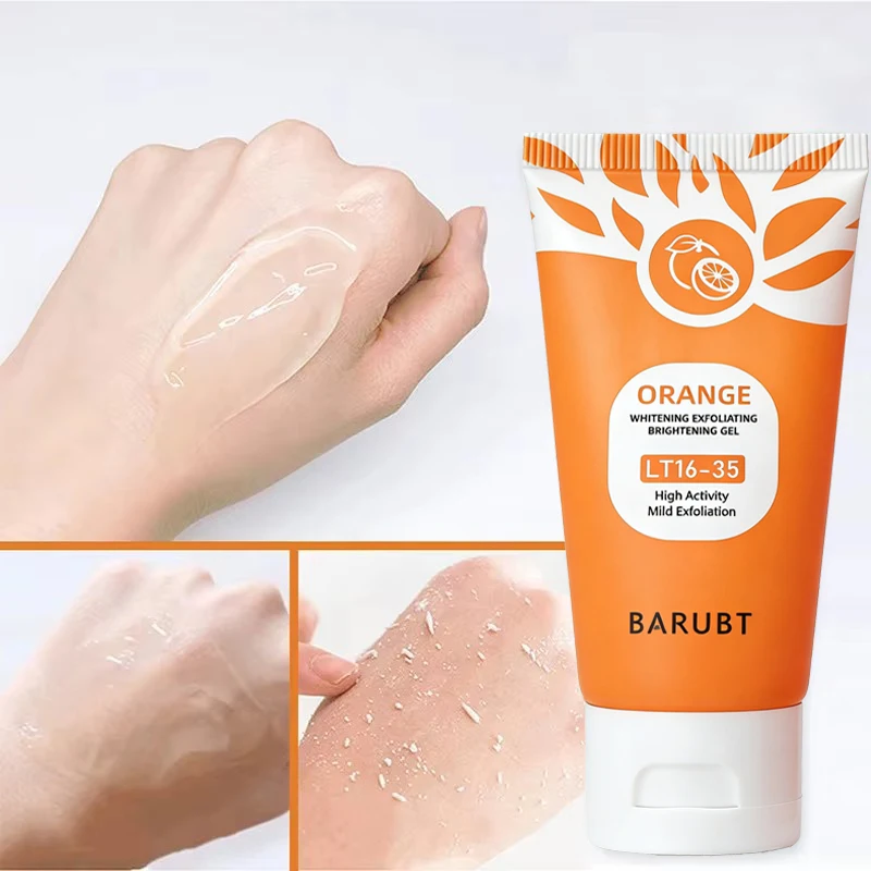 50g Orange Peeling-Gel für Gesichtskörper Sanftes orangefarbenes Gesichtspeeling Körperreinigungsgel Entferner abgestorbener Haut Peeling Hautreinigung Image