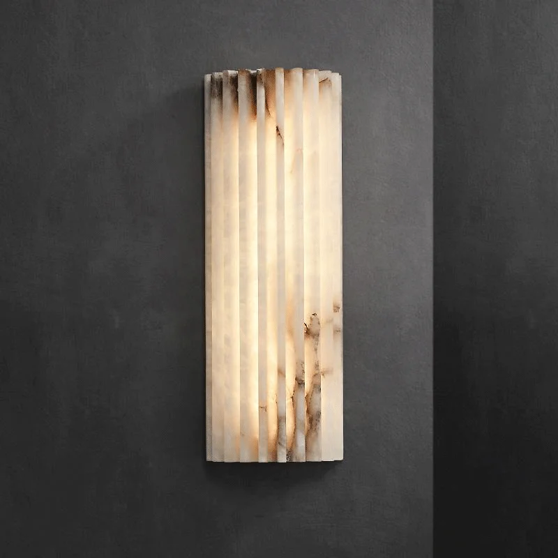 Moderne minimalistische Marmor-Wandlampe, Nachttischlampe, Schlafzimmer, italienischer Stil, leichter Luxus, Designer, personalisierte Wohnzimmer-TV-Wandleuchte