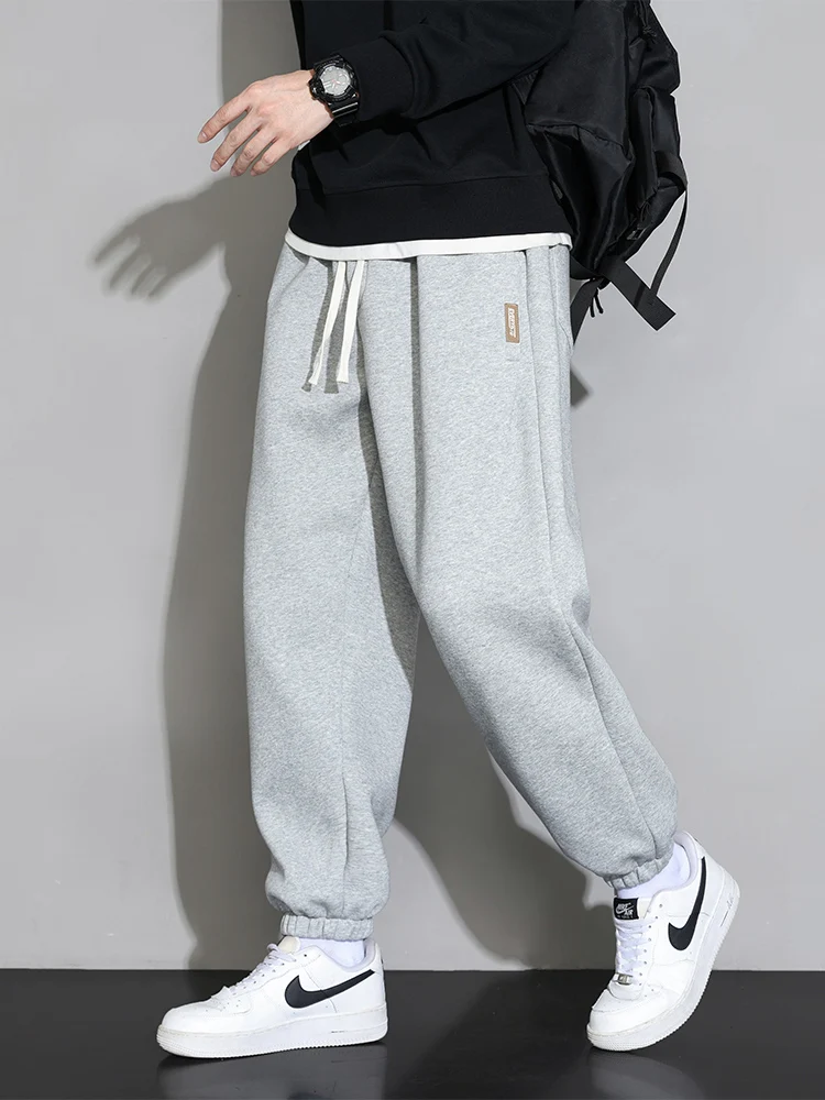 Plus Größe männer Jogginghose 8XL 7XL 6XL Sportswear Elastische Taille Casual Baggy Hosen Schwarz Grau Baumwolle Jogger Männliche Lose Hosen