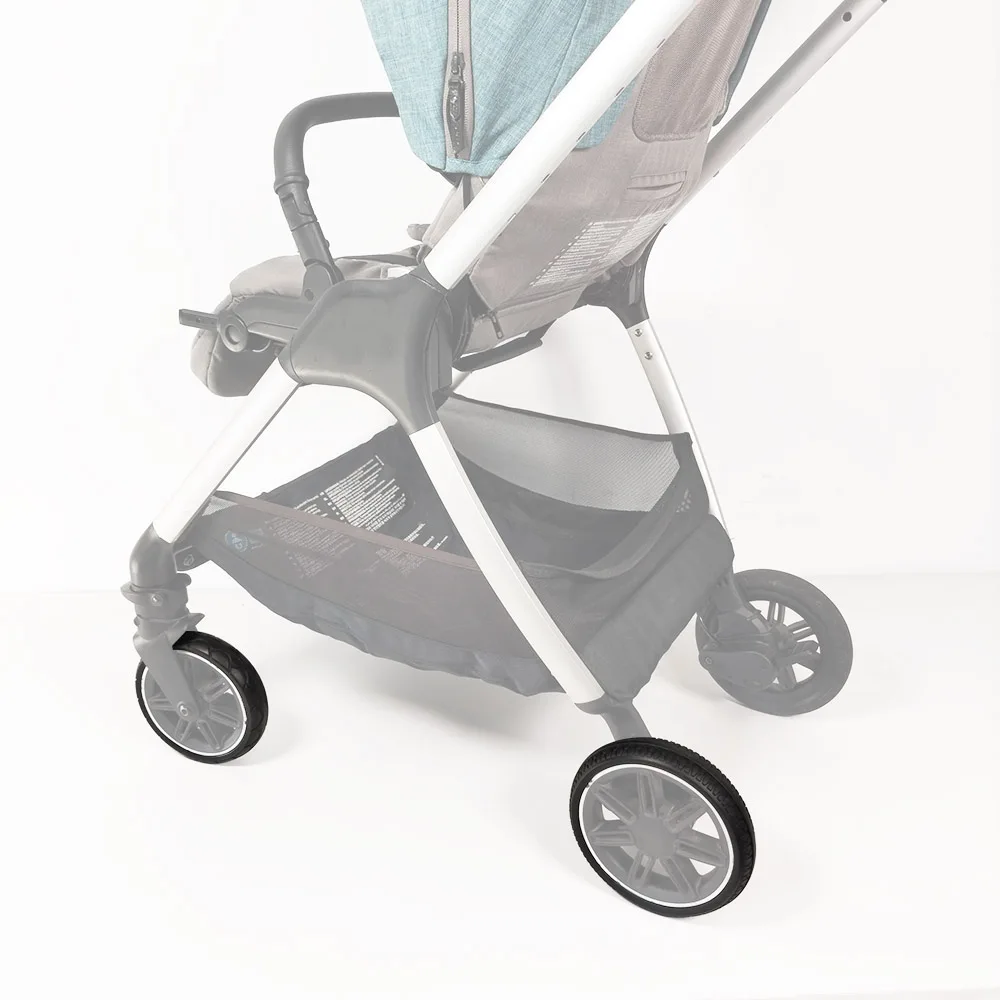Buggy-Reifen, maßgeschneidert für Triv-Vorder- oder Hinterrad, PU-Reifenabdeckung ohne Schlauch mit Profil, DIY-kompatibles Zubehör für Kinderwagen Image