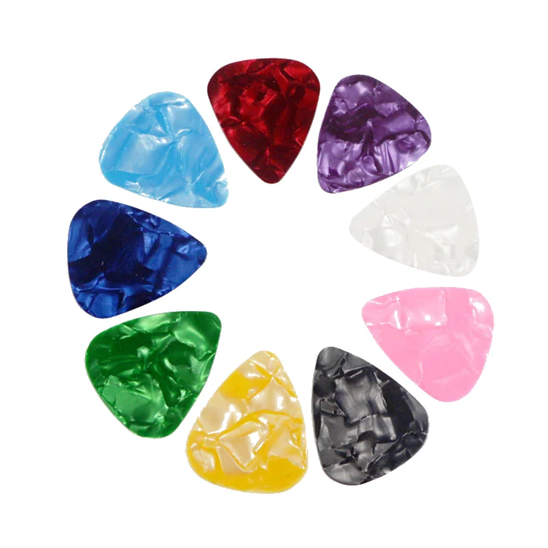 10PCS Gitarre Picks Plektrum Mediator Celluloid Elektrische Glatte Gitarre Picks Bass Akustische Elektrische Gitarre Zubehör Image